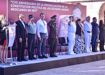 Se conmemora en Mazatlán el CVII aniversario de la promulgación de la Constitución Política de los Estados Unidos Mexicanos