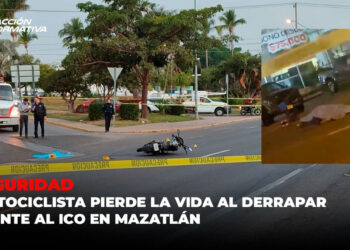 Motociclista pierde la vida al derrapar frente al ICO en Mazatlán