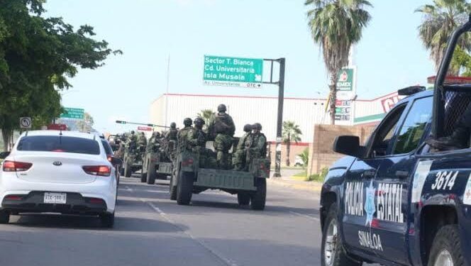 Ante hechos violentos llegan a Culiacán 600 elementos de fuerzas especiales