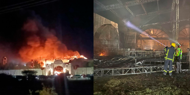 Se registra fuerte incendio en boda de hijos de los dueños de Soriana