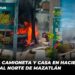 Se incendia camioneta y casa en Hacienda del Seminario, al norte de Mazatlán