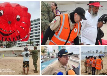 Capitanía de Puerto realiza operativo de revisión de paracaídas en Mazatlán