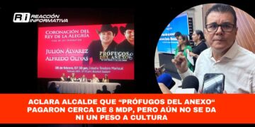 Aclara alcalde que “Prófugos del Anexo” pagaron cerca de 8 millones de pesos, pero aún no se da ni un peso a Cultura
