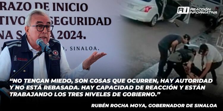 “No tengan miedo, son cosas que ocurren”; Gobernador de Sinaloa ante el “levantón” de familias en Culiacán