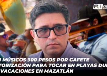 Pagan músicos 300 pesos por gafete de autorización para tocar en playas durante estas vacaciones en Mazatlán