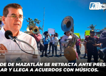 Alcalde de Mazatlán se retracta ante presión popular y llega a acuerdos con músicos