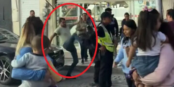 VIDEO: Sujeto agrede a mujeres durante el 8M en Pachuca, ellas ‘le dan una lección’