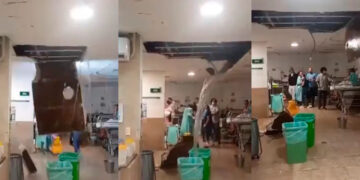 Video: Colapsa plafón en IMSS de Cancún por fuga de agua