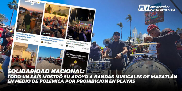 Solidaridad Nacional: Todo un país mostró su apoyo a bandas musicales de Mazatlán en medio de polémica por prohibición en playas
