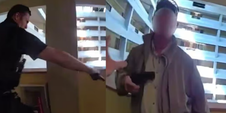 VIDEO: Hombre llega a hotel para encontrarse con dos menores; policía lo recibe y se desata balacera