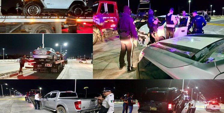 Aseguran 13 vehículos y 6 motocicletas durante operativo anti-arrancones en Culiacán