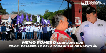 Memo Romero comprometido con el desarrollo de la zona rural de Mazatlán