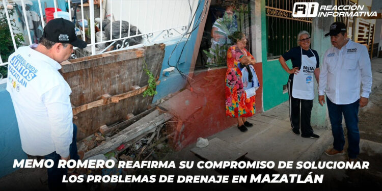 Memo Romero reafirma su compromiso de solucionar los problemas de drenaje en Mazatlán