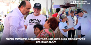 Memo Romero rehabilitará 100 espacios deportivos en Mazatlán