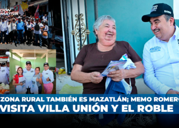 La zona rural también es Mazatlán; Memo Romero visita Villa Unión y El Roble