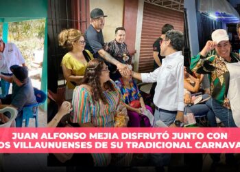 Juan Alfonso Mejía disfrutó junto con los villaunuenses de su tradicional carnaval