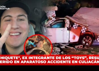 “El Chiquete”, ex integrante de los “Toys”, resulta herido en aparatoso accidente en Culiacán