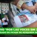 Colectivo “Por las Voces Sin Justicia” realiza pegado de fichas de búsqueda en Mazatlán