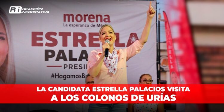 La candidata Estrella Palacios visita a los colonos de Urías