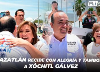 Mazatlán recibe con alegría y tambora a Xóchitl Gálvez