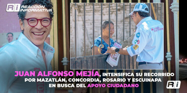 Juan Alfonso Mejía, intensifica su recorrido por Mazatlán, Concordia, Rosario y Escuinapa en busca del apoyo ciudadano