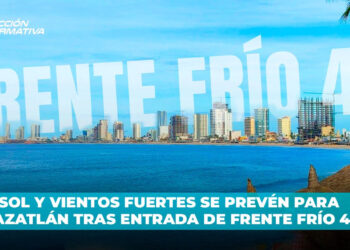 Sol y vientos fuertes se prevén para Mazatlán tras entrada de frente frío 45