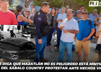 “El que diga que Mazatlán no es peligroso está mintiendo”; vecinos del Sábalo Country protestan ante hechos violentos