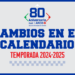 LAMP anuncua ajustres en su calendario de la temporada 2024-2025