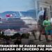 Turismo extranjero se pasea por Mazatlán con la llegada de Crucero al puerto