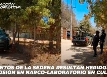 Elementos de la SEDENA resultan heridos tras explosión en narco-laboratorio en Culiacán