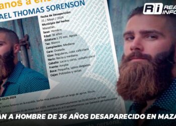 Buscan a hombre de 36 años desaparecido en Mazatlán