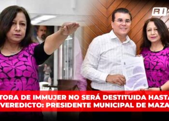 Directora de Immujer no será destituida hasta que haya veredicto: Presidente Municipal de Mazatlán
