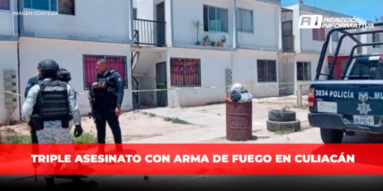 Triple asesinato con arma de fuego en Culiacán