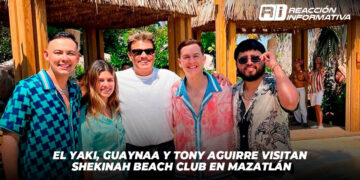 El Yaki, Guaynaa y Tony Aguirre visitan Shekinah Beach Club en Mazatlán