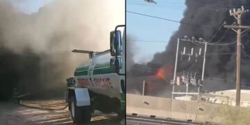 Incendio deja 3 bomberos intoxicados en Guasave, Sinaloa