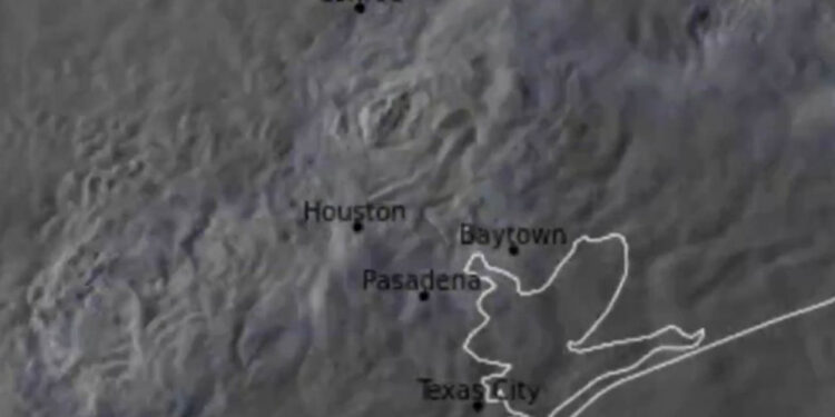 ¡Fue como un huracán! Tormenta en Houston se vio así desde satélite