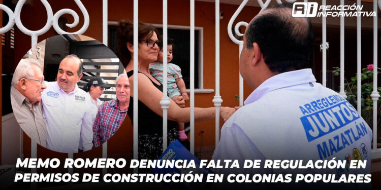 Memo Romero denuncia falta de regulación en permisos de construcción en colonias populares