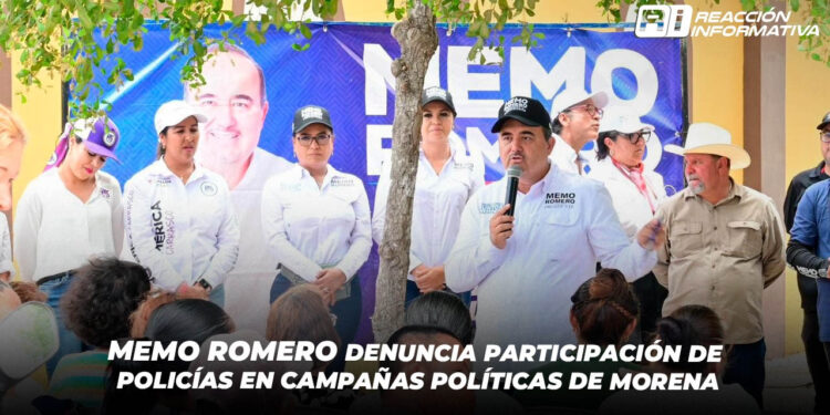 Memo Romero denuncia participación de policías en campañas políticas de Morena