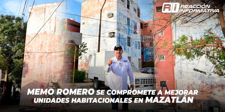 Memo Romero se compromete a mejorar Unidades Habitacionales en Mazatlán