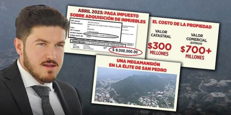 Reforma acusa a Samuel García de comprar terreno para construirse mansión de 700 millones de pesos; gobernador lo niega