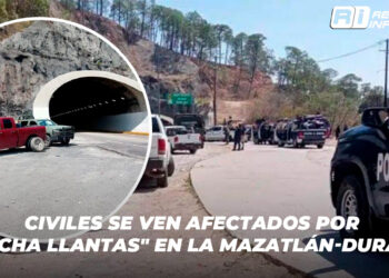 Civiles se ven afectados por “poncha llantas” en la Mazatlán-Durango