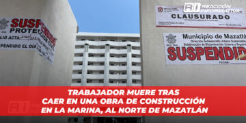 Trabajador muere tras caer en una obra de construcción en La Marina, al norte de Mazatlán