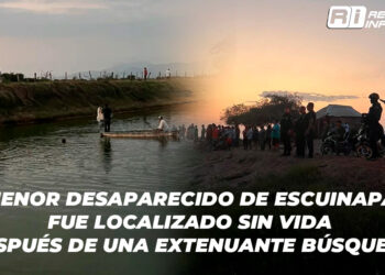 Menor desaparecido de Escuinapa fue localizado sin vida después de una extenuante búsqueda