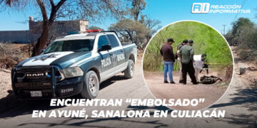 Encuentran “embolsado” en Ayuné, Sanalona en Culiacán