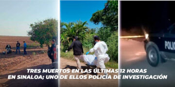 Tres muertos en las últimas 12 horas en Sinaloa; uno de ellos Policía de Investigación