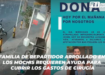 Familia de repartidor arrollado en Los Mochis requieren ayuda para cubrir los gastos de cirugía