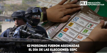 62 personas fueron asesinadas el día de las elecciones: SSPC