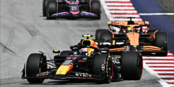 Checo Pérez, séptimo en el GP de Austria, la carrera que perdieron Verstappen y Norris; ganó Russell