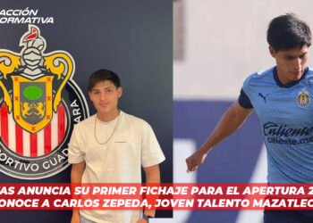 Chivas anuncia su primer fichaje para el Apertura 2024: ¡Conoce a Carlos Zepeda, joven talento mazatleco!