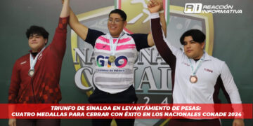 Triunfo de Sinaloa en Levantamiento de Pesas: Cuatro Medallas para Cerrar con Éxito en los Nacionales CONADE 2024